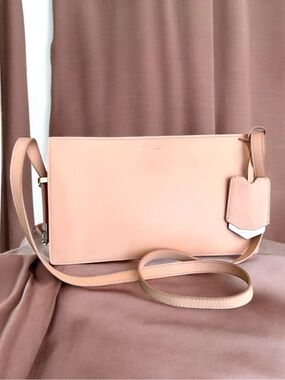 Balenciaga Shoulder Bag Crossbody Light Pink Leather